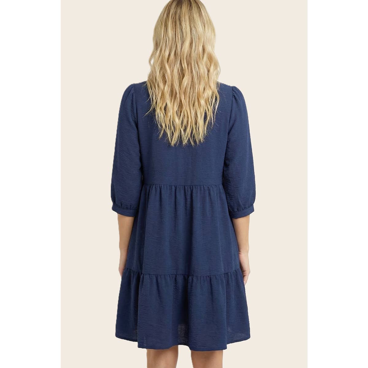 Black frilled tiered dress