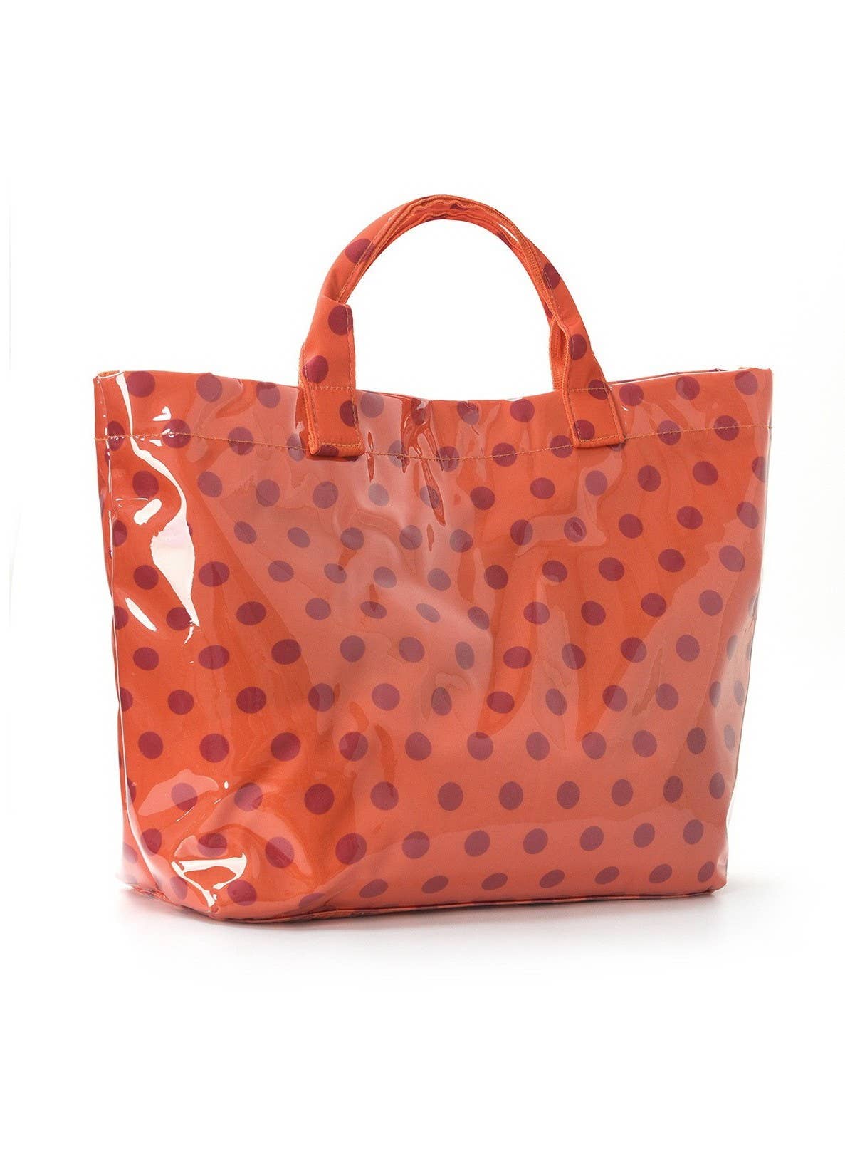 Large Polka Dot Vinyl Tote Bags