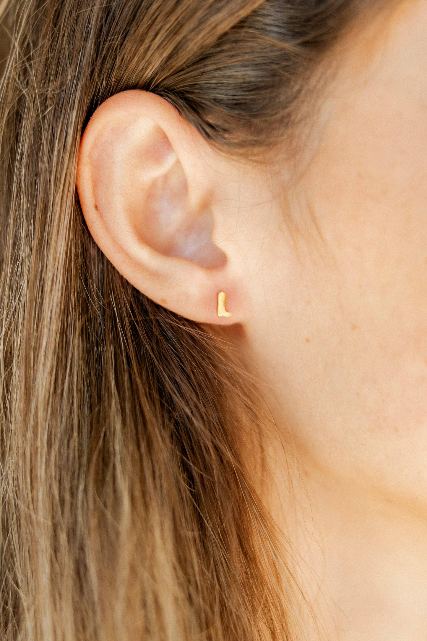 Screwback Stud Earrings - Petite Cowgirl Boot