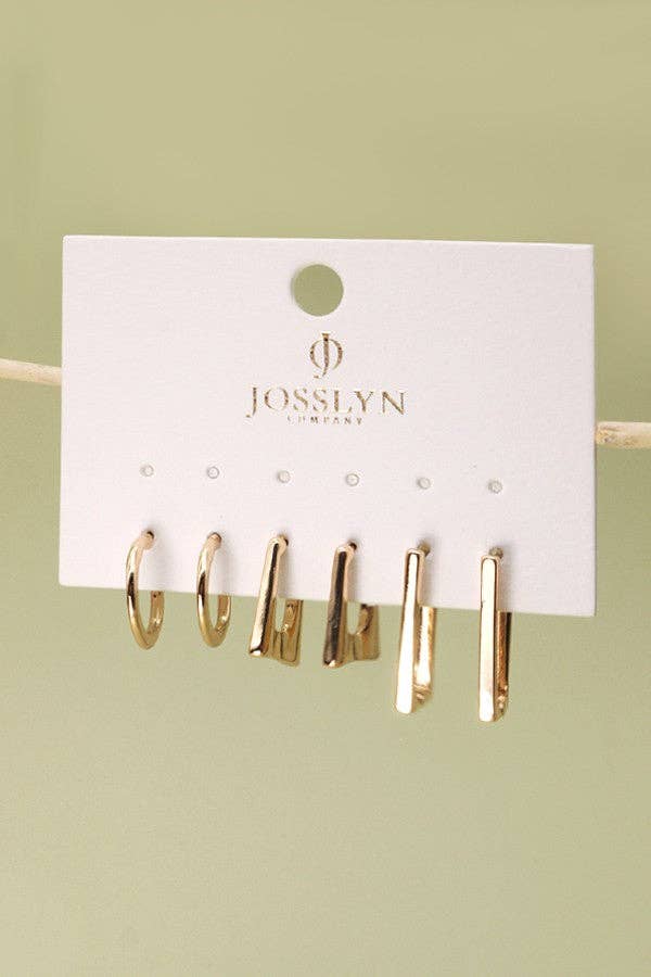 Geo Mini Trio Earring Set