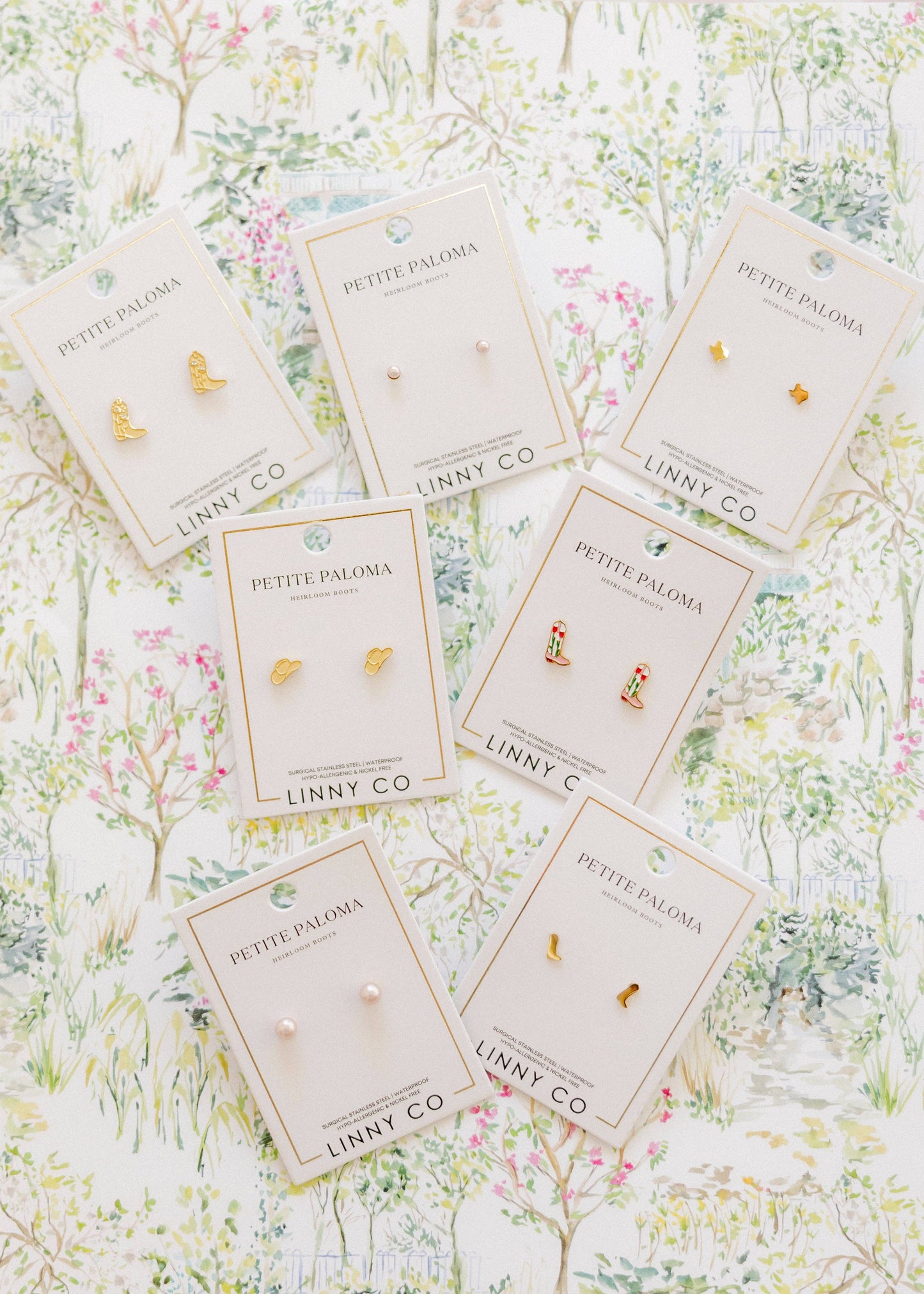Screwback Stud Earrings - Petite Cowgirl Boot