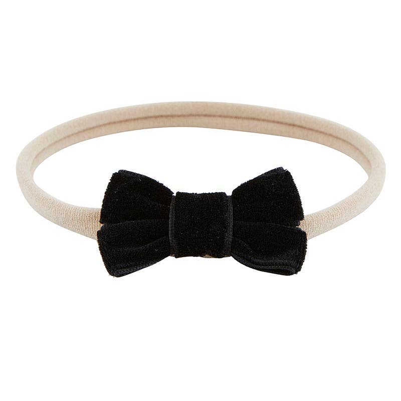 Fancy Bow Headband - Black - Set of 2