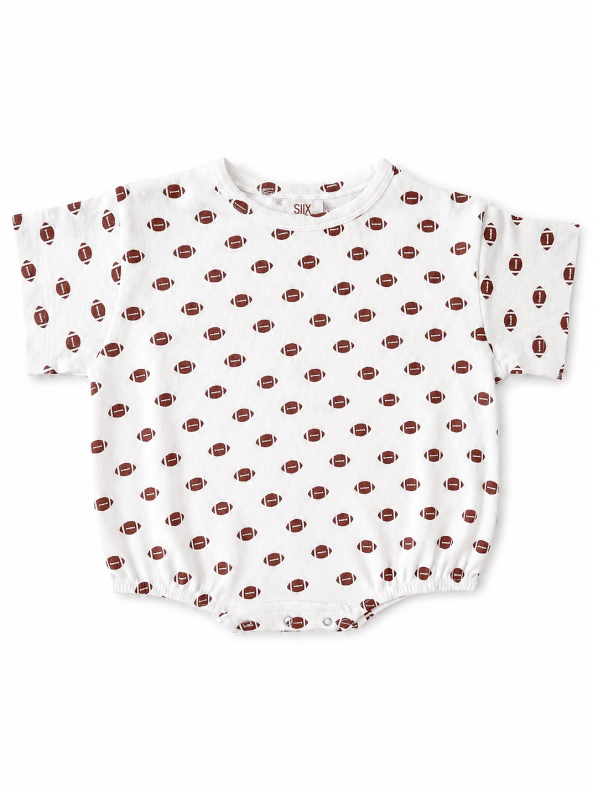 Football / Organic Pointelle T-Shirt Bubble
