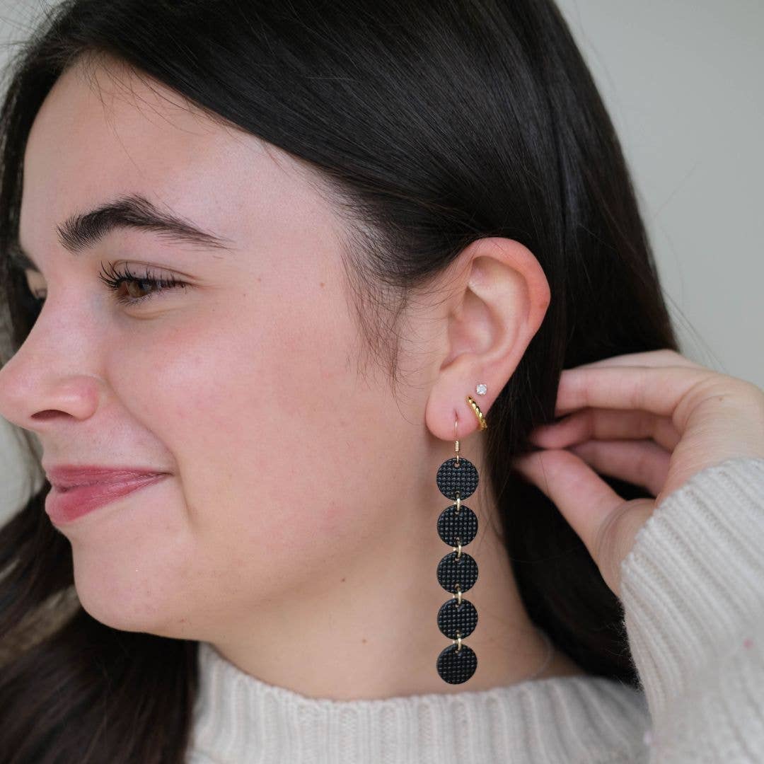 Afterglow Sylvie Black Nickel & Suede