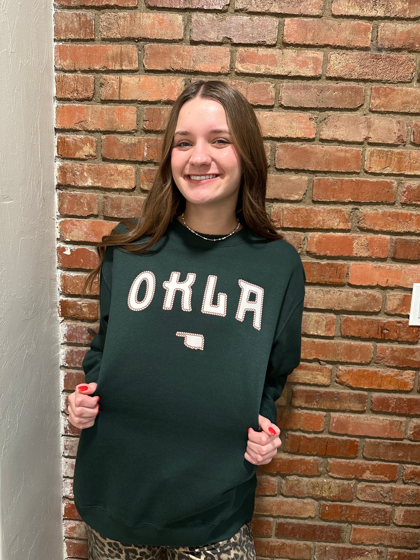 Hunter Green OKLA Sweatshirt