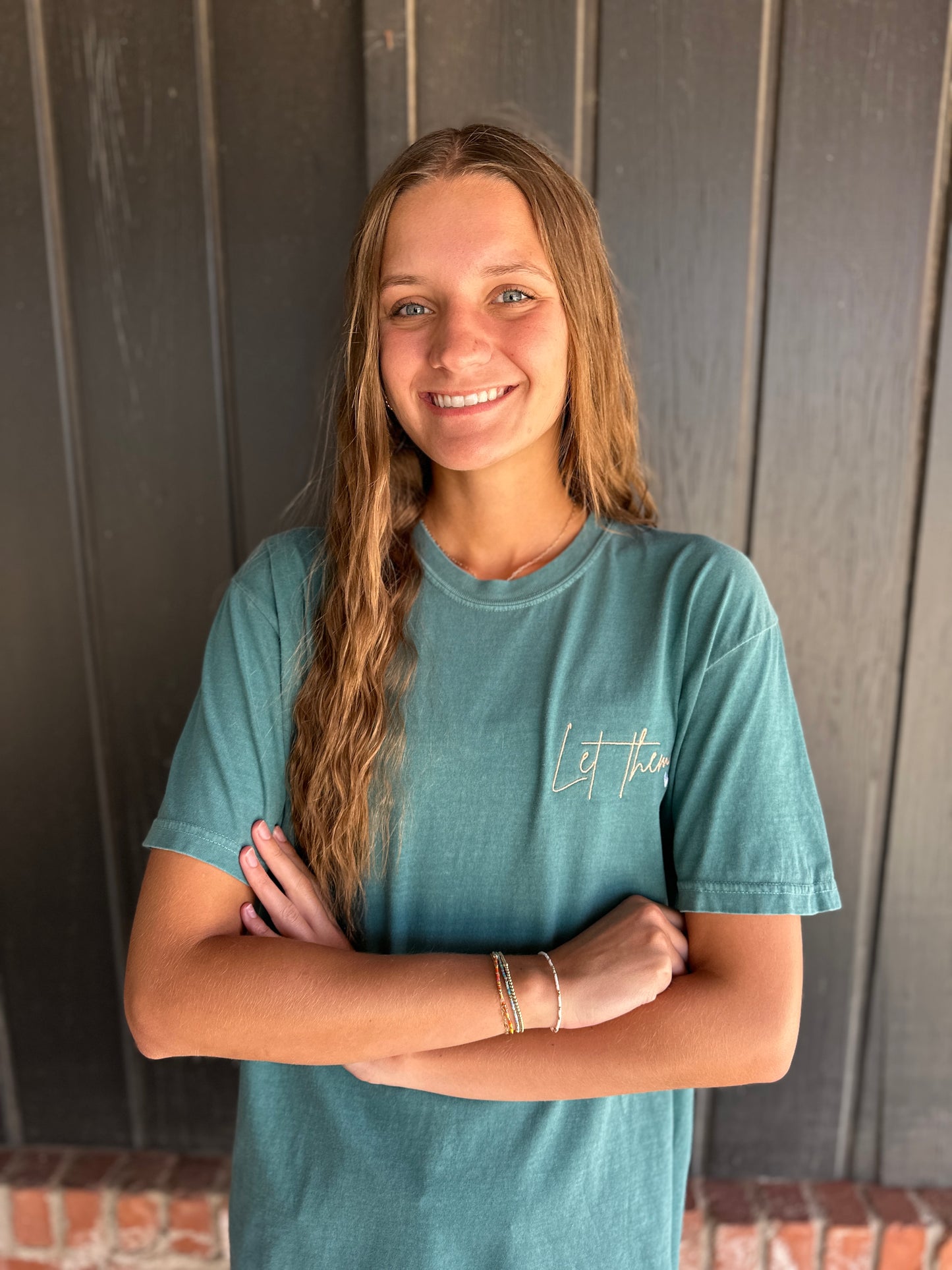 Let Them Embroidered Tee