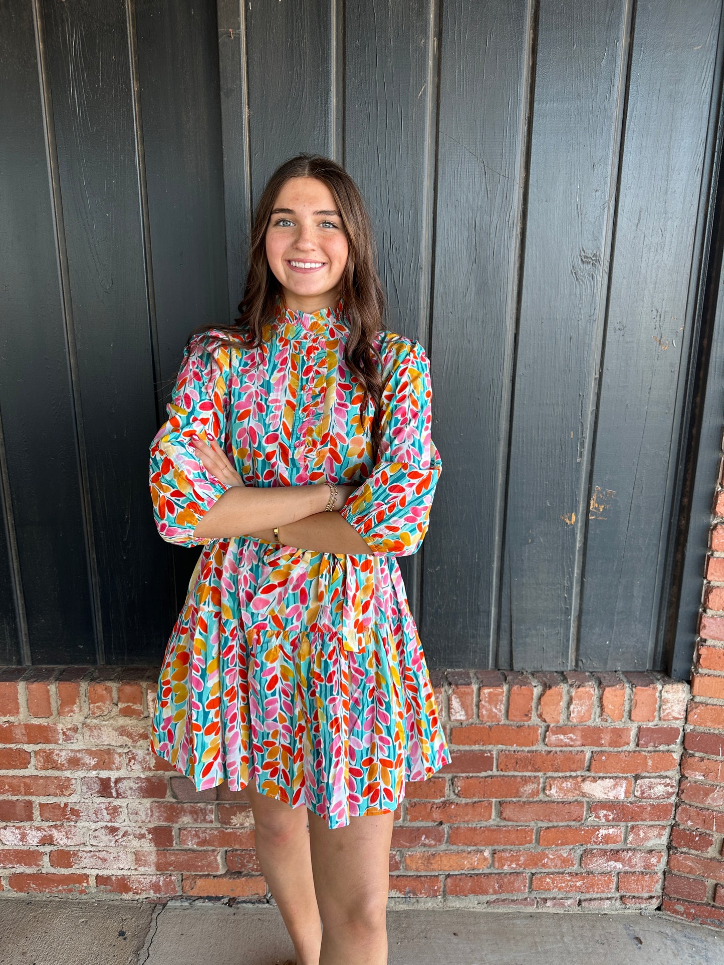 The Alyson Vibrant Floral Dress