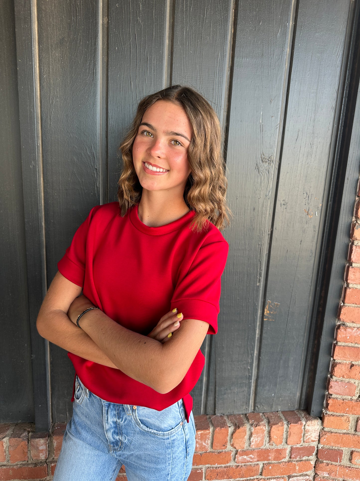 Red Scuba Top
