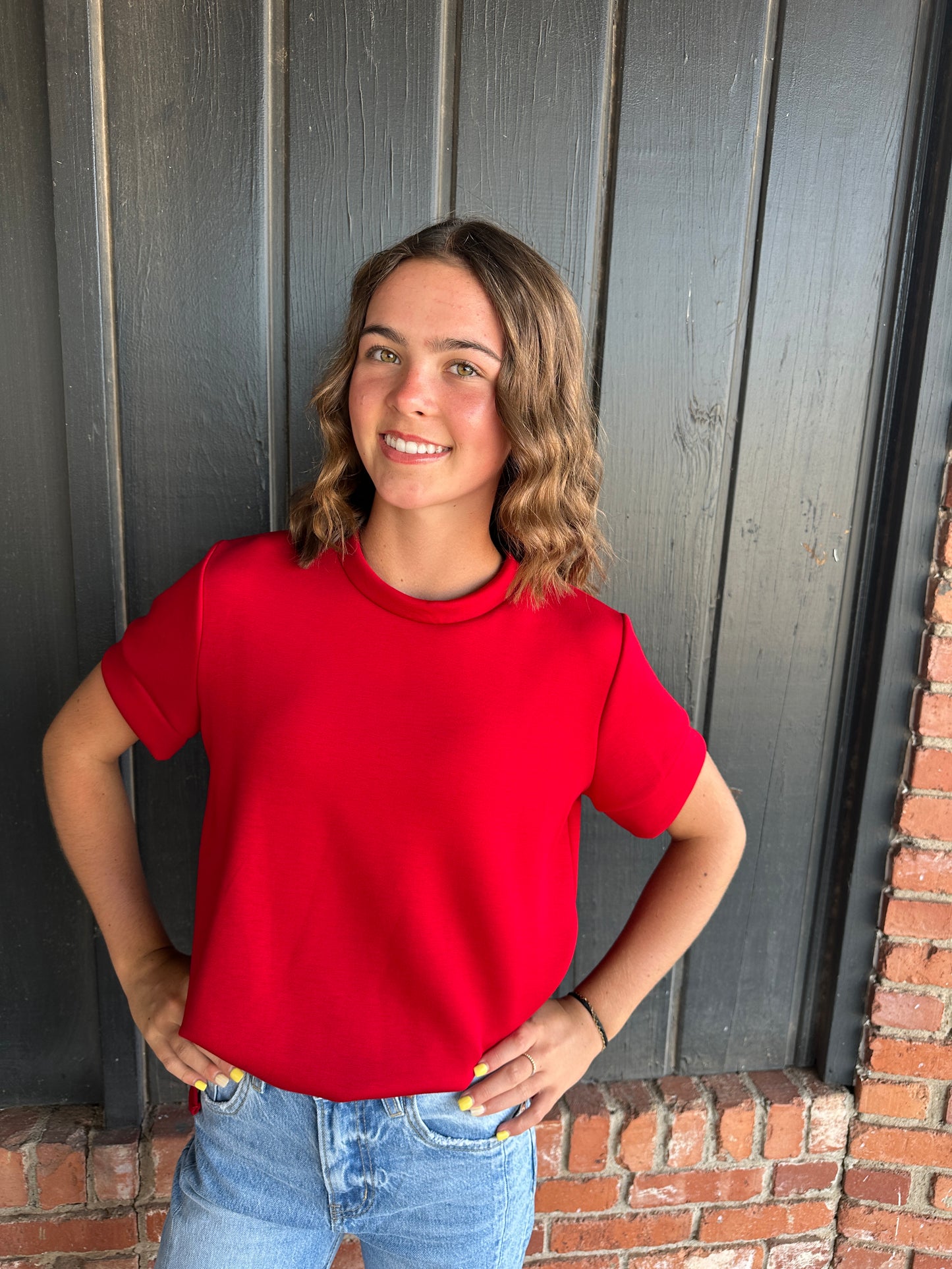 Red Scuba Top