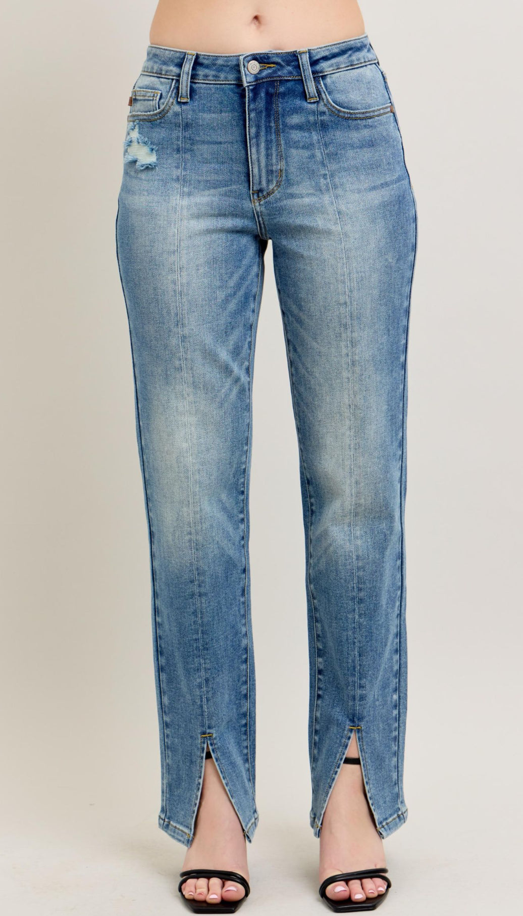 Judy Blue Vintage Front Front Seam Straight Jean