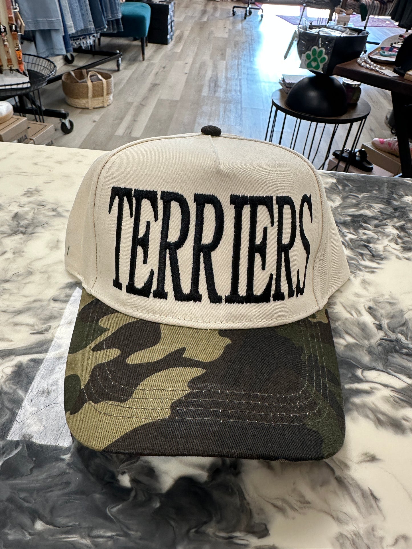 TERRIERS Camo Trucker Hat