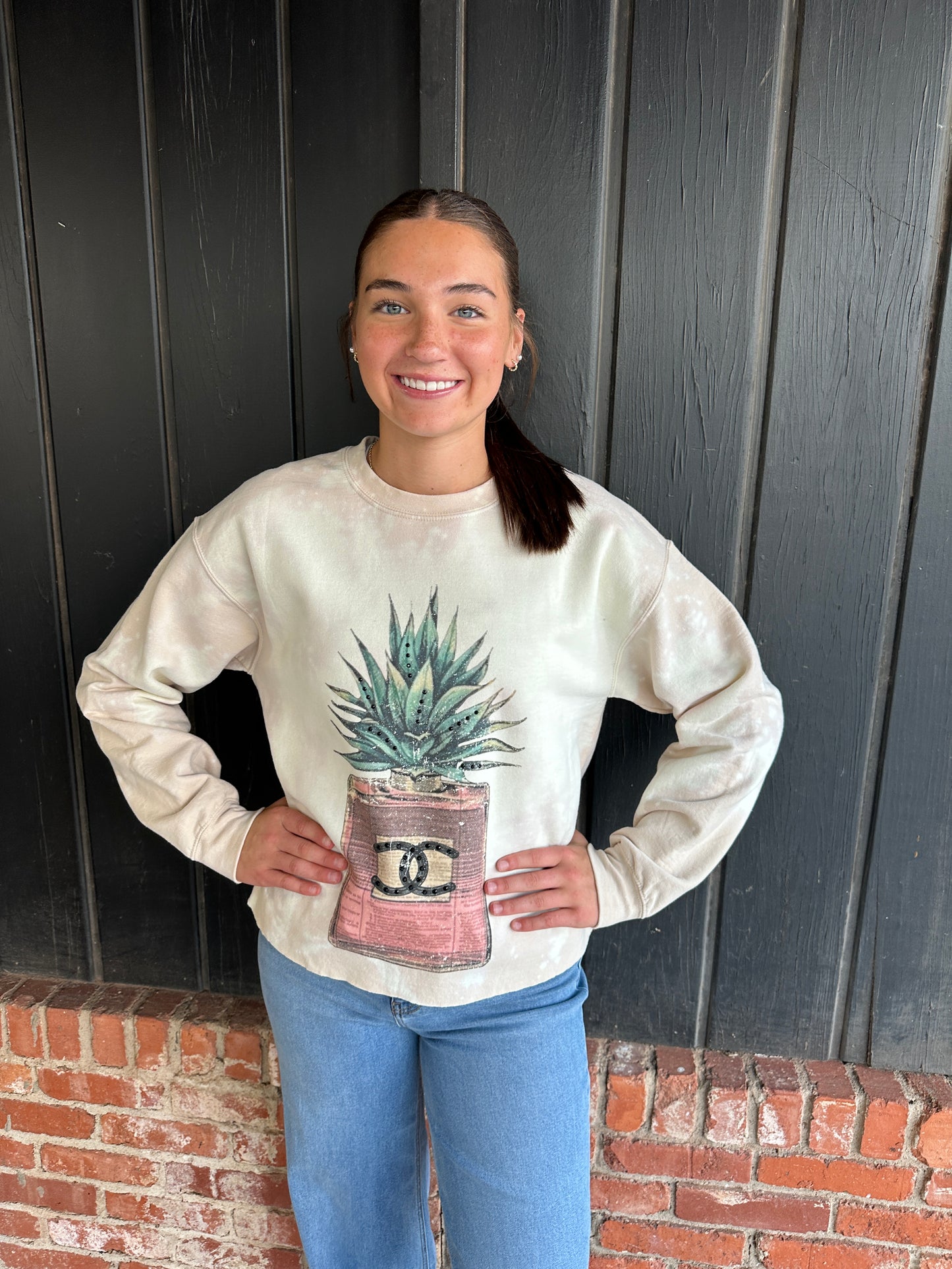 Agave Glitz Crewneck