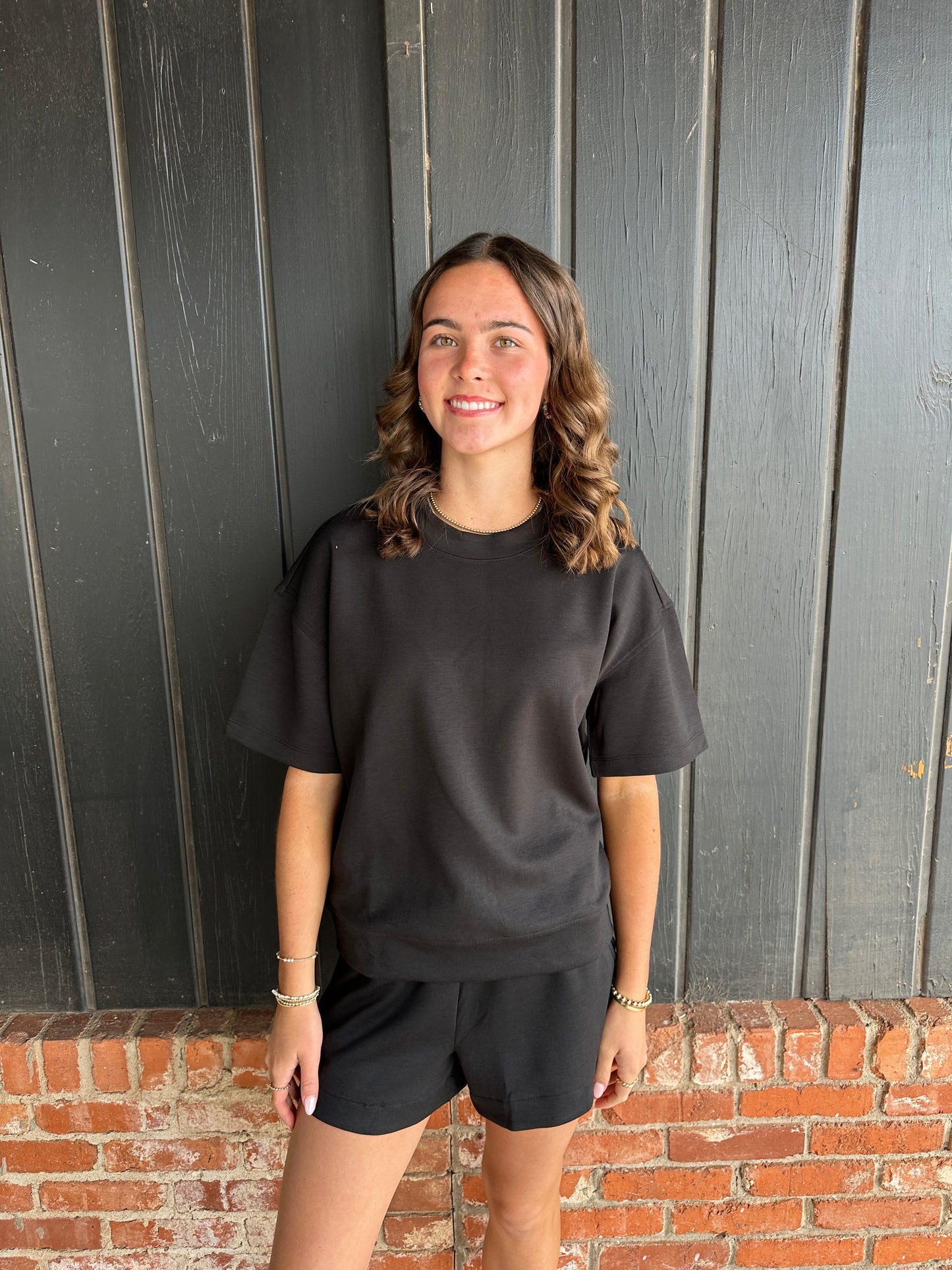Scuba Round Neck Top and Short SET