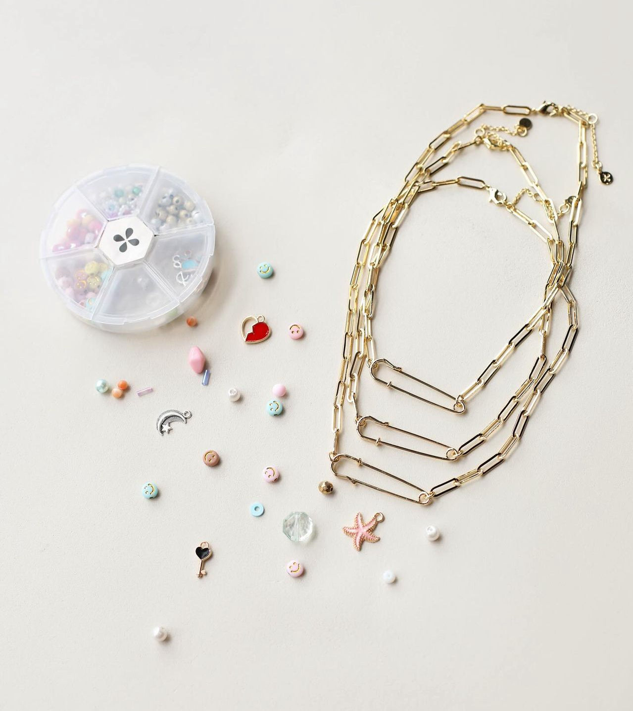 Safety Pin charm Necklace