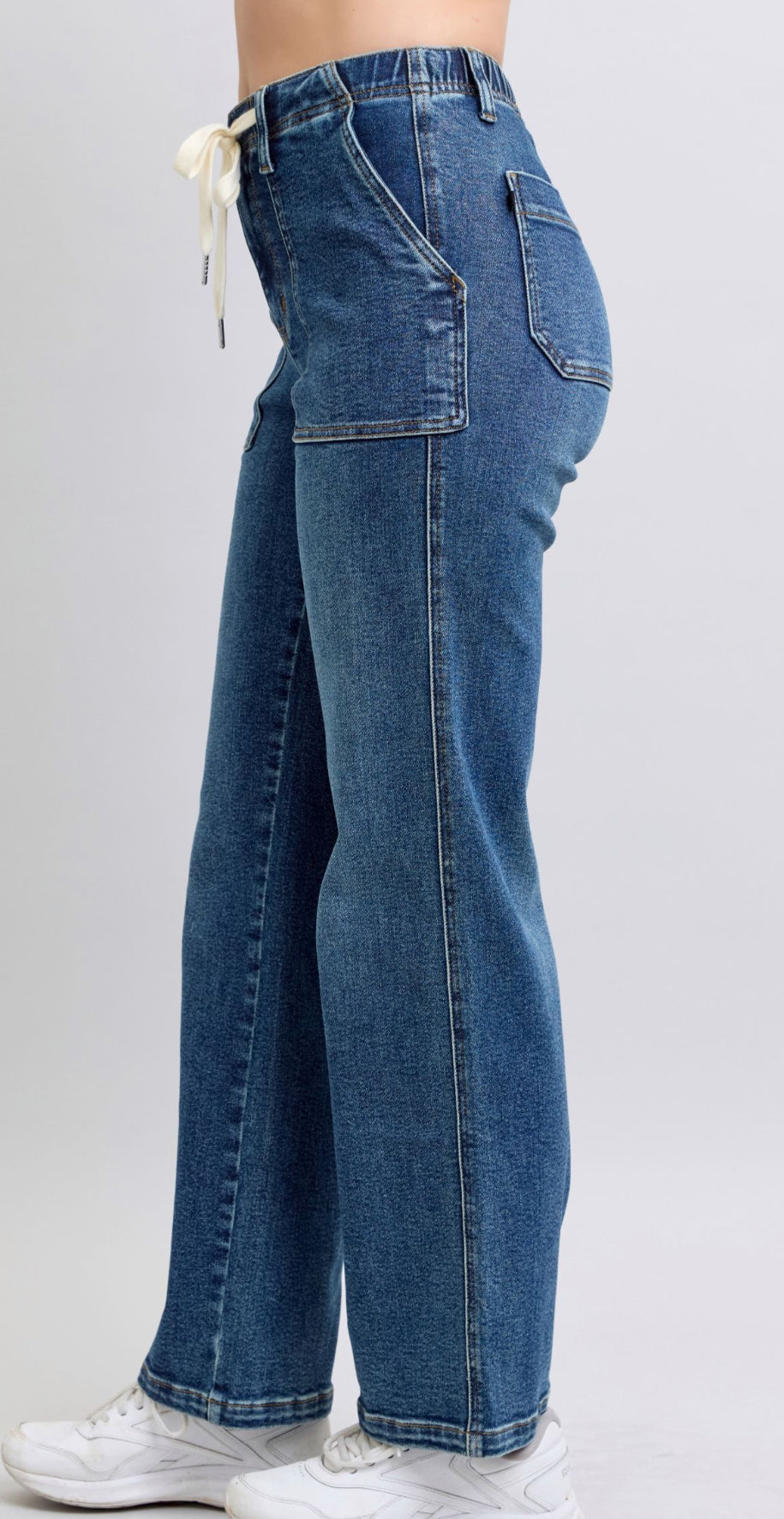 Judy Blue High Waist Drawstring Wide Leg