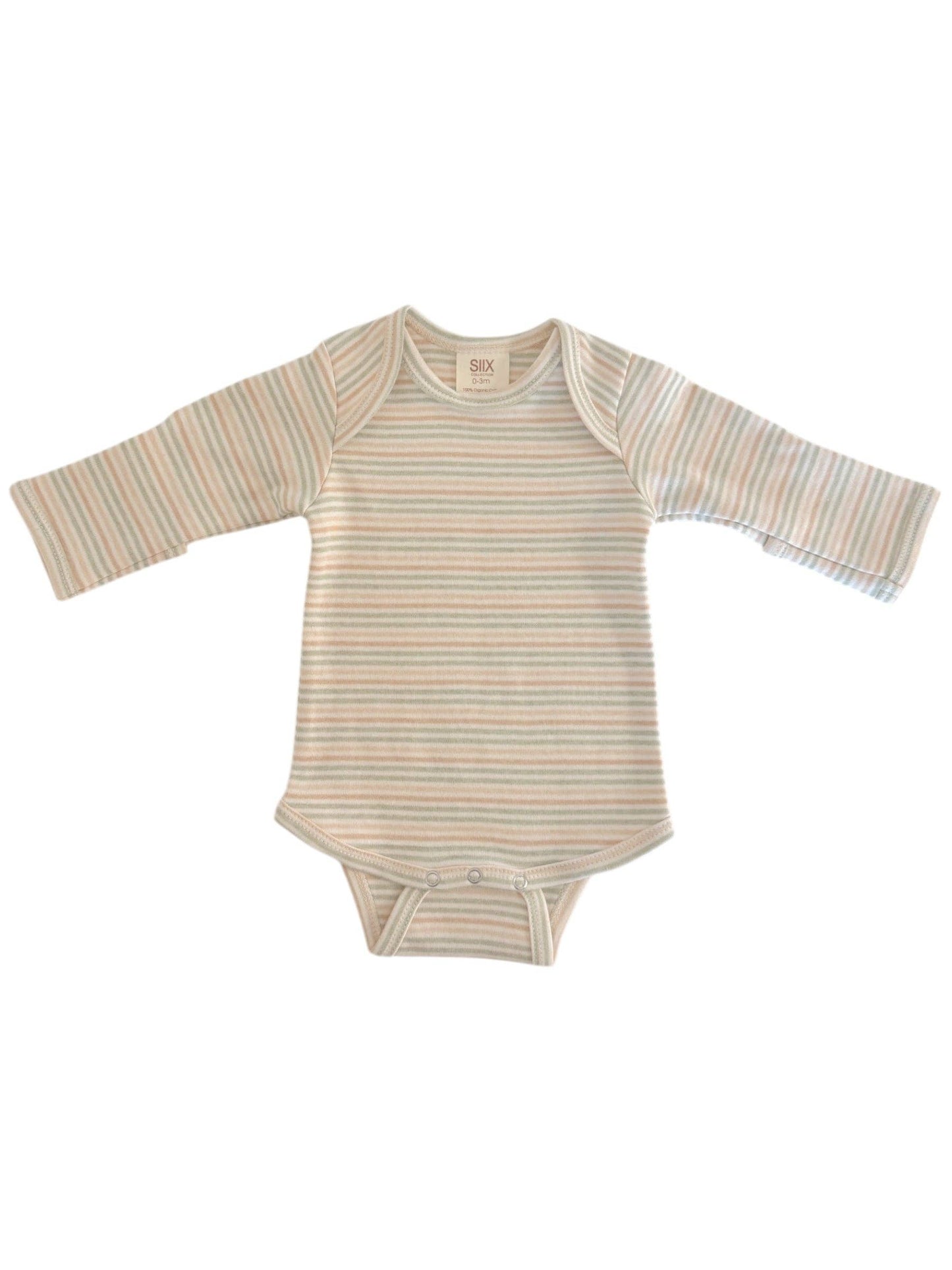 Multi Stripe / Organic Long Sleeve Bodysuit