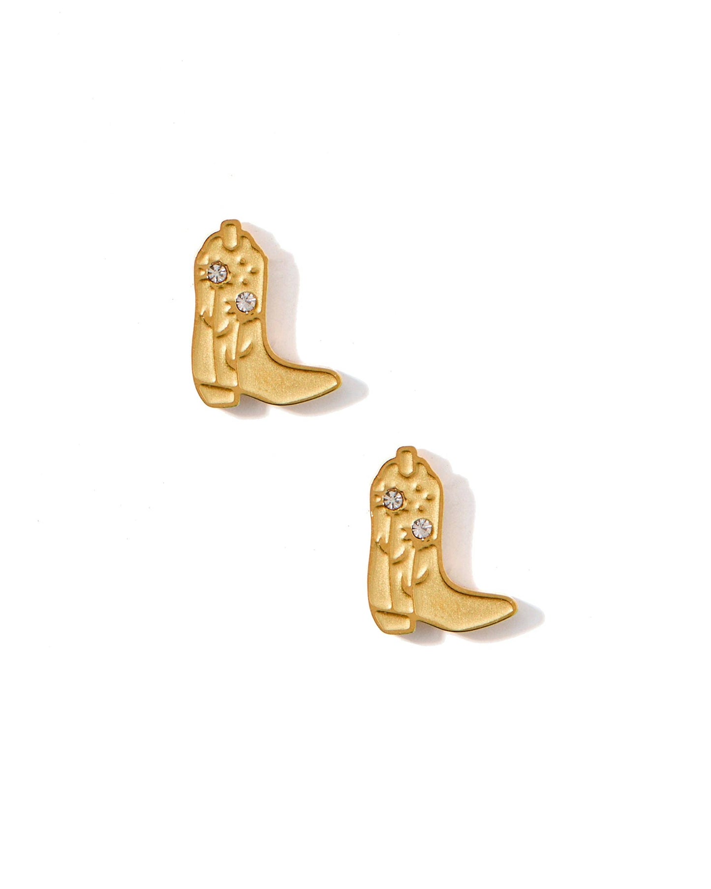 Screwback Stud Earrings - Daisy Cowgirl Boot