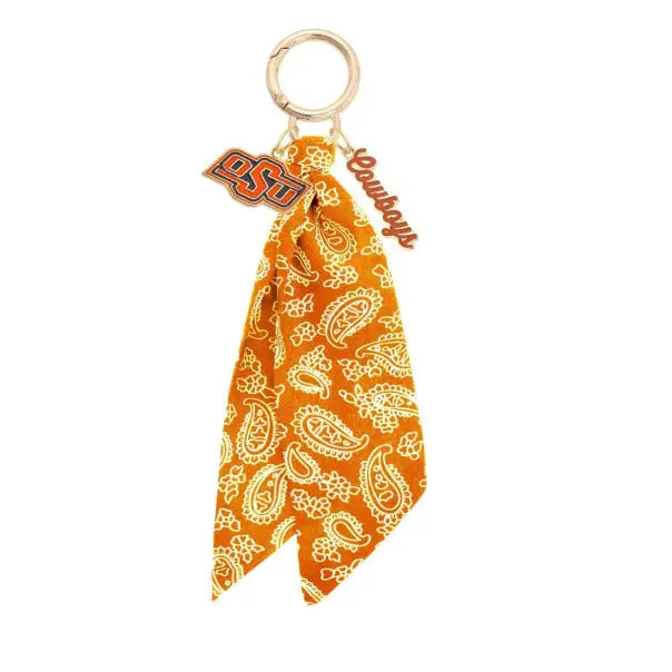 Oklahoma State Cowboys Logo Bandana Bag Charm