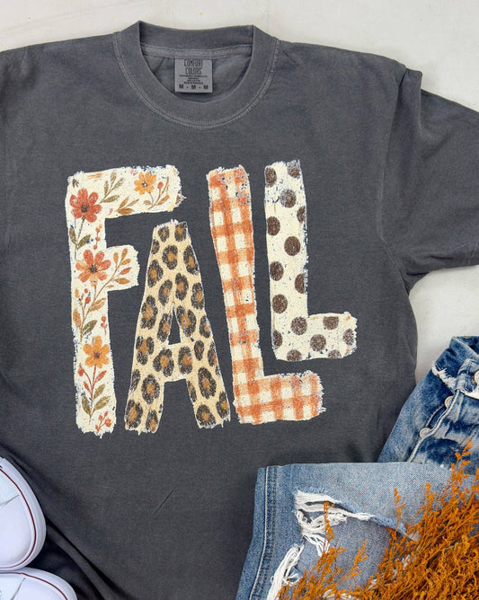 Fall Patterned Graphic Tee & Sweatshirt