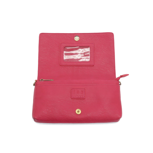 Bright Pink Everly Organizer Flap Crossbody