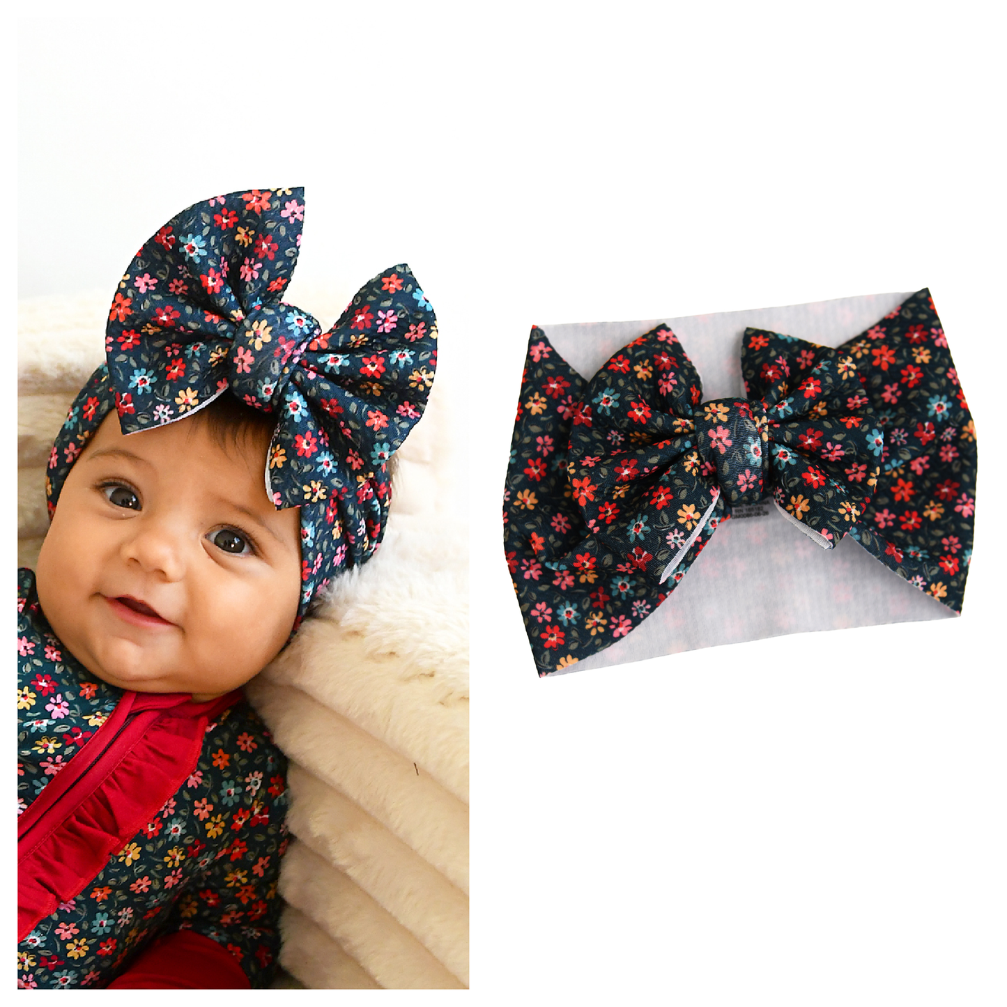 Isabelle HEADWRAP Baby Toddler Floral Hair Accessories