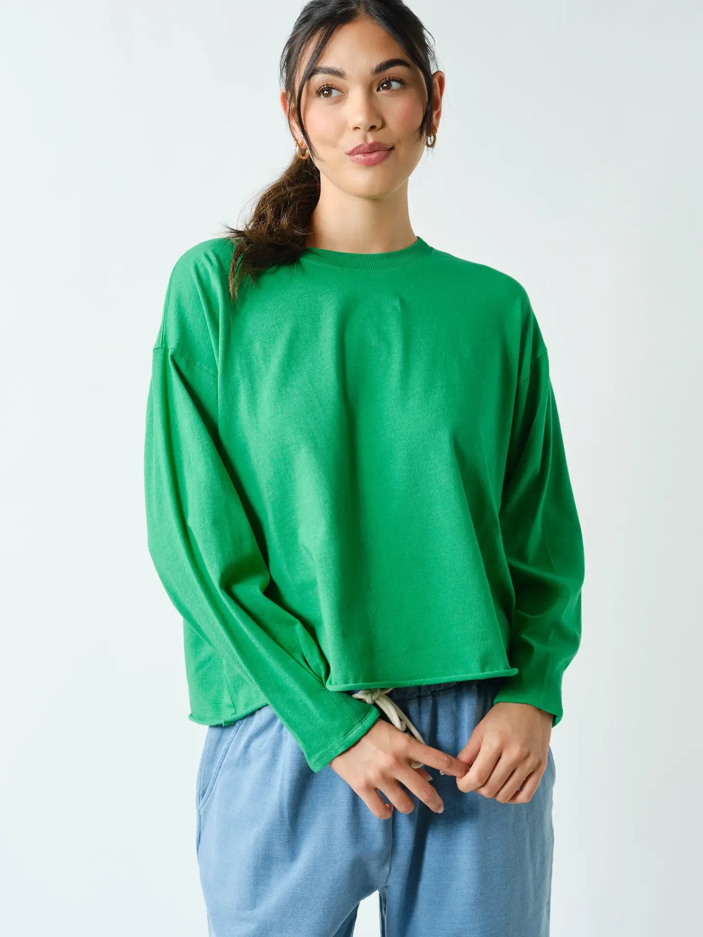 Green Pop Pima Cotton Mineral Luxe Tee