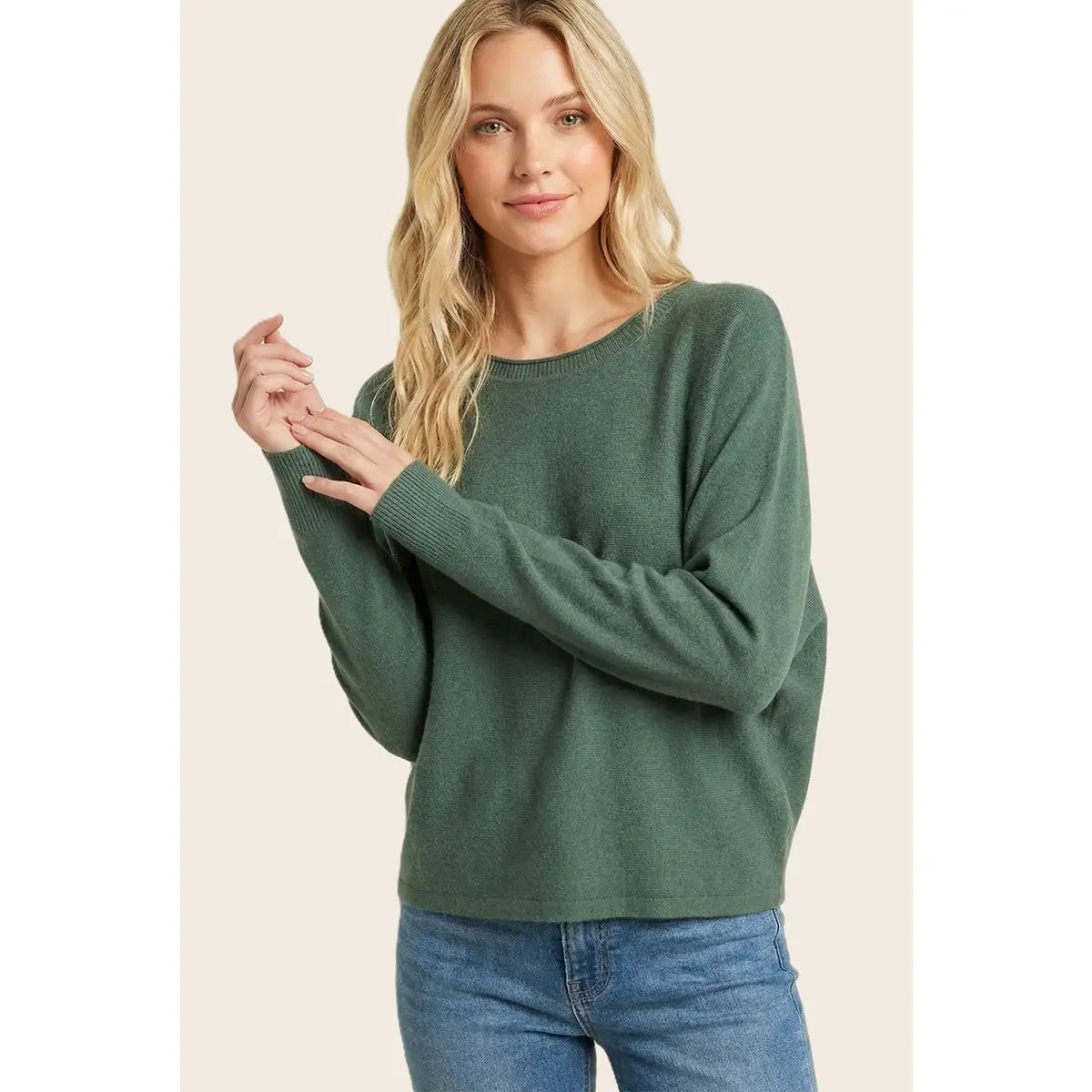 Forrest Dolman Sleeve Solid Sweater