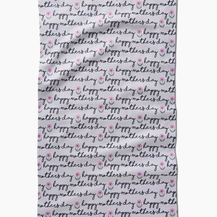 Happy Mother's Day Geometry Tea Towel