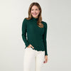 Forest Green Cable Knit Top