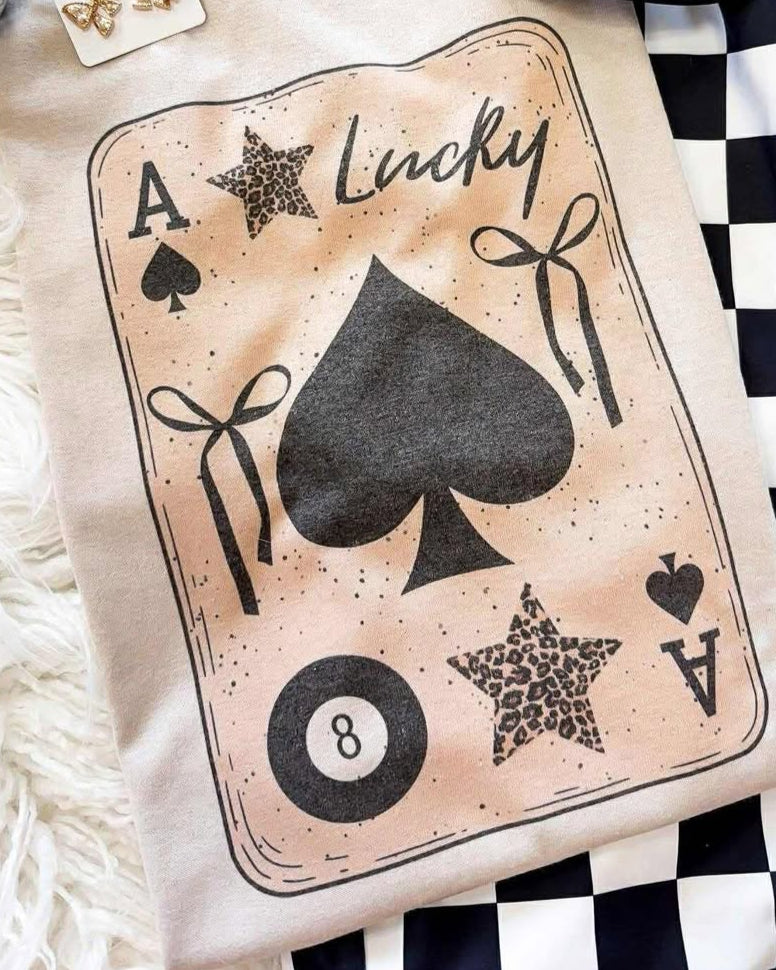Ace of Spades Lucky Graphic tee