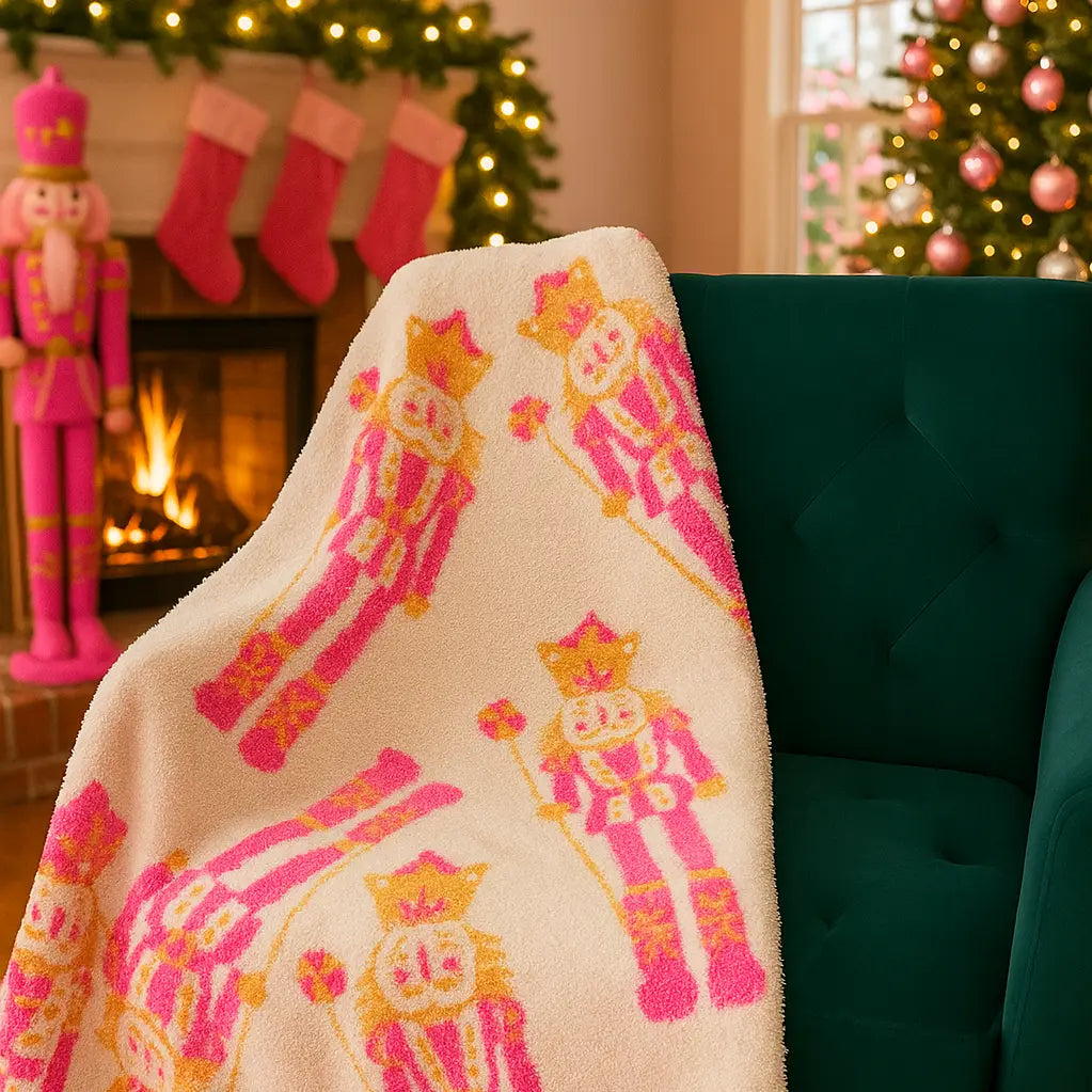 Pink Nutcracker Blanket