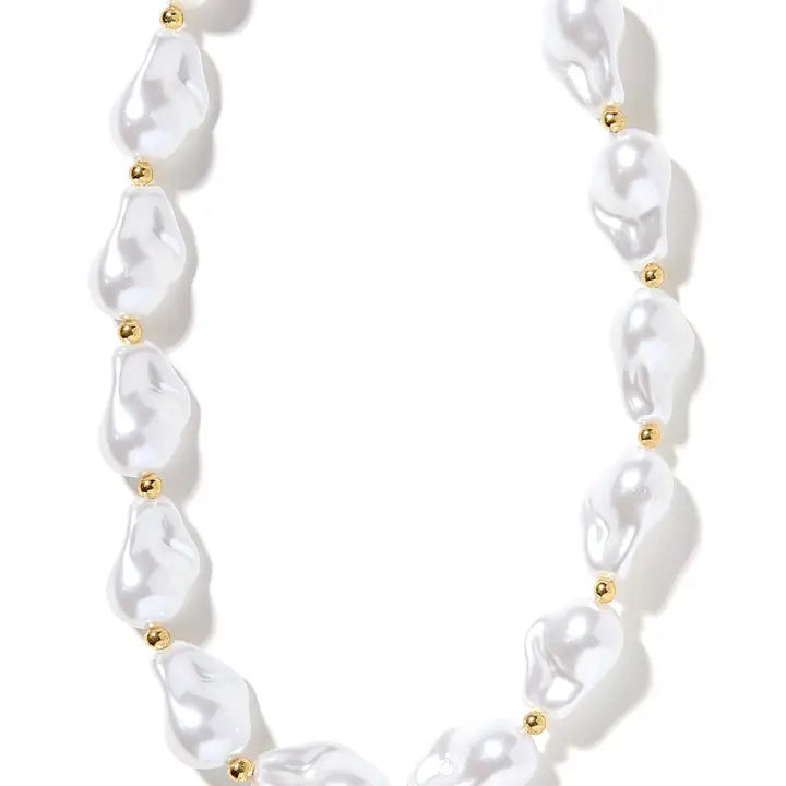 Chunky Pearl Necklace - Lana