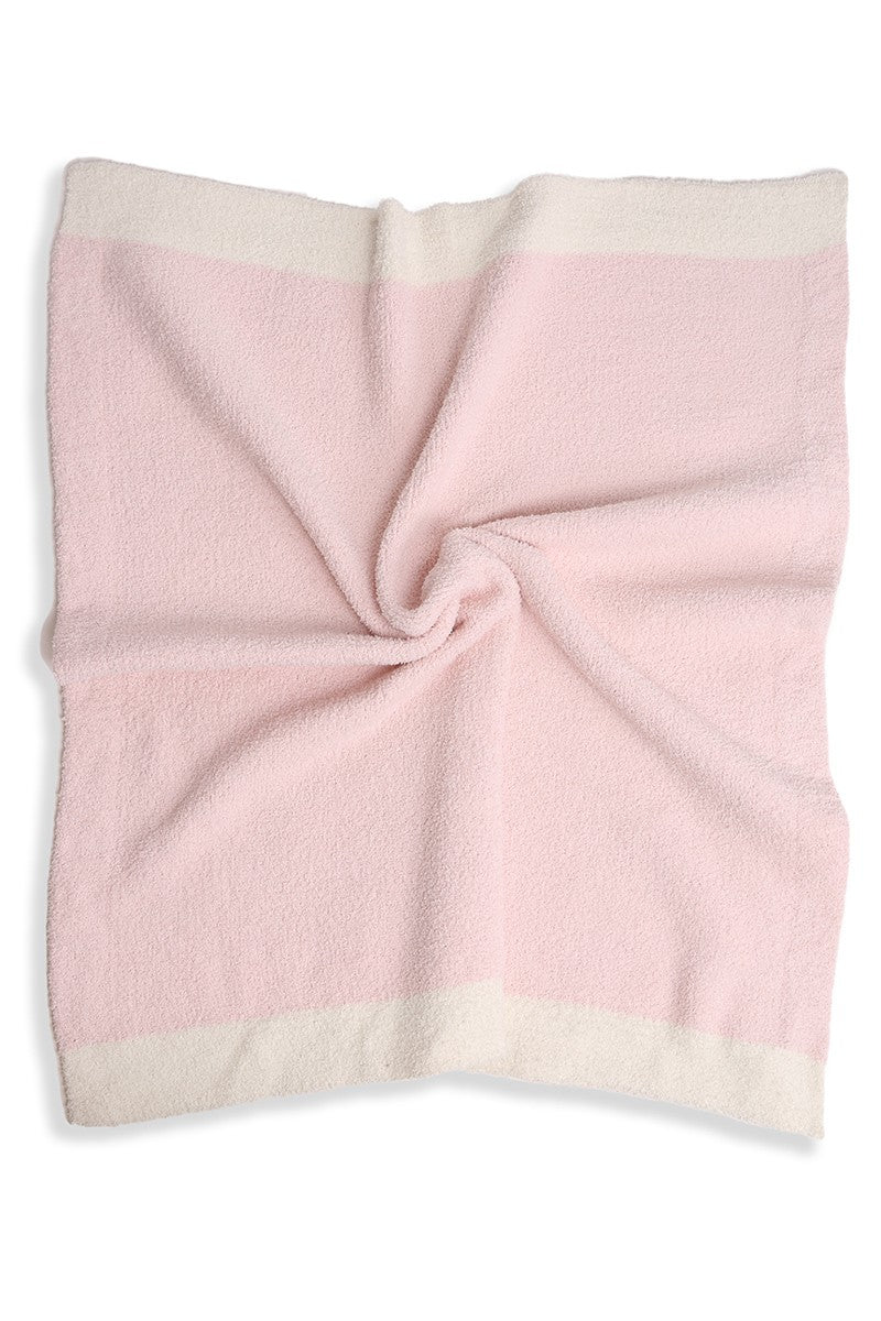 Color Block Kids Soft Throw Blanket (3 color options)