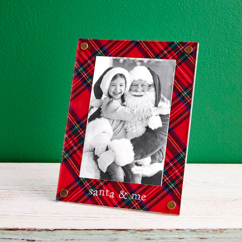 Tartan Santa & Me Frame