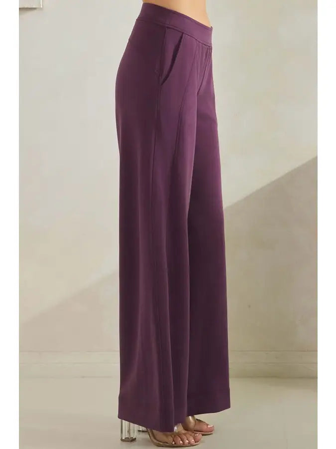 Plum Sofie Wide Leg Pant