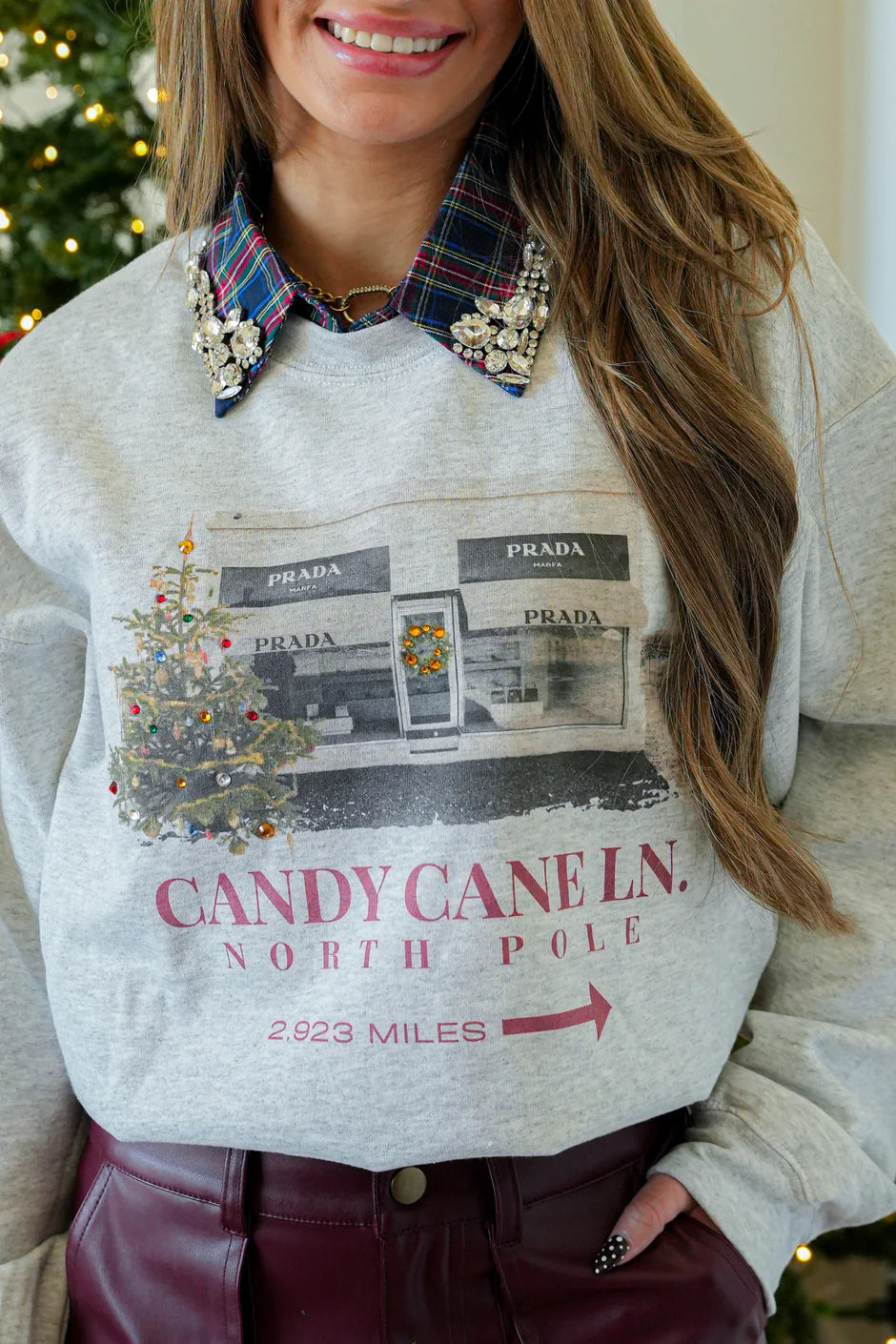 Candy Cane Lane Crewneck