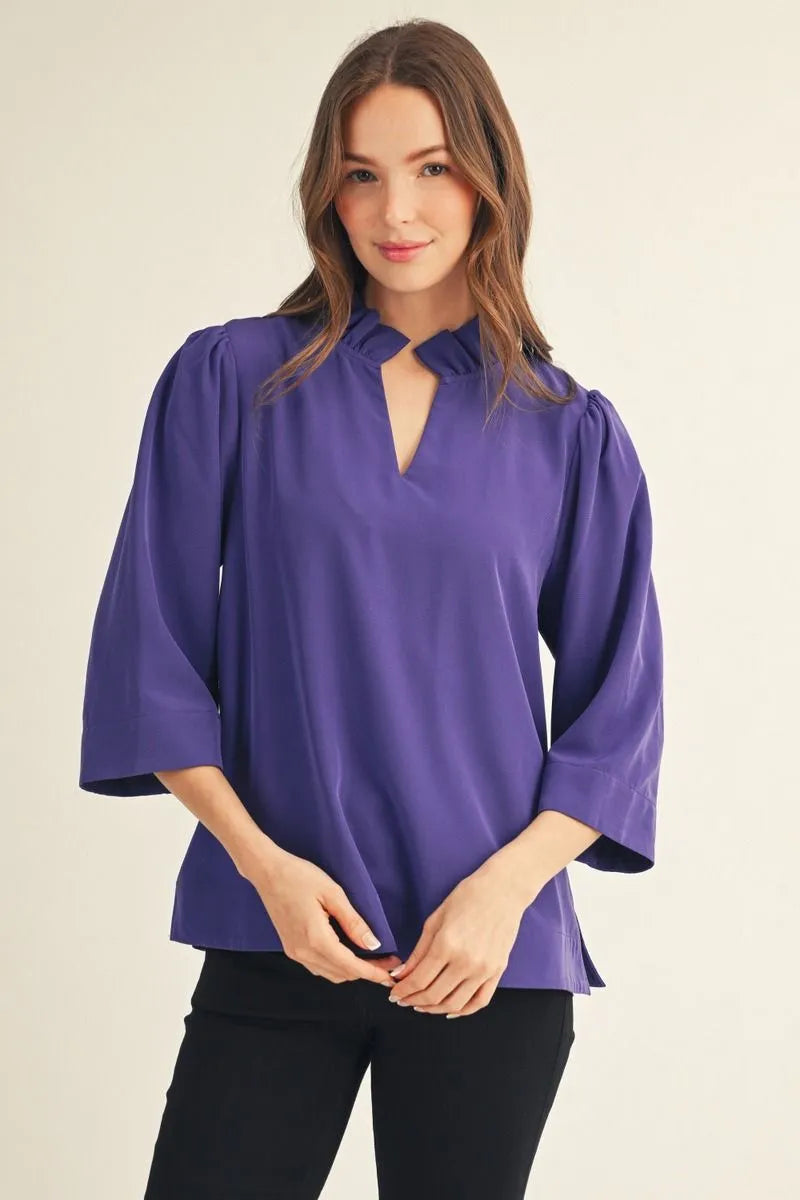 Purple 3/4 sleeve top