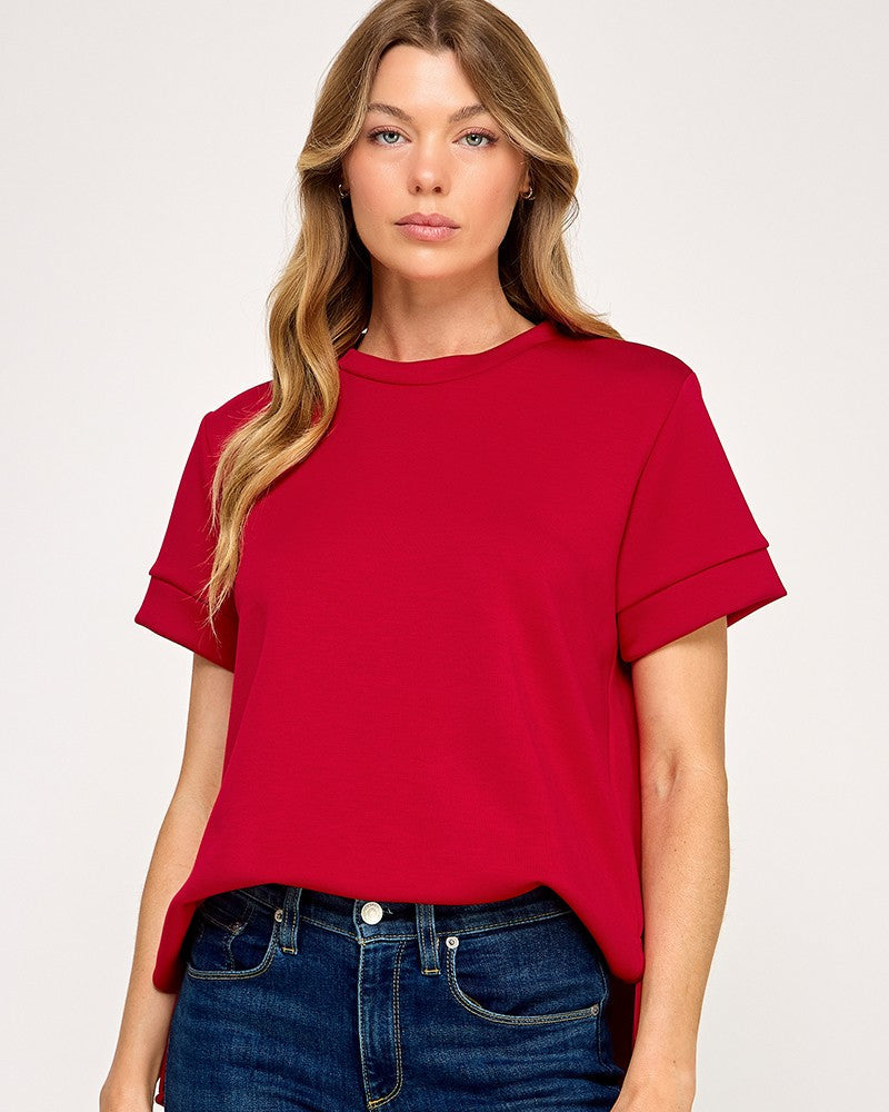 Red Scuba Top