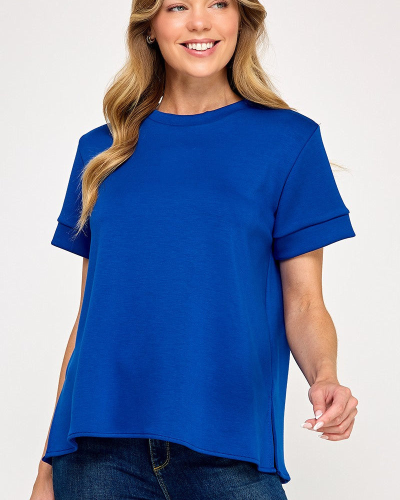 Royal Blue Scuba Top