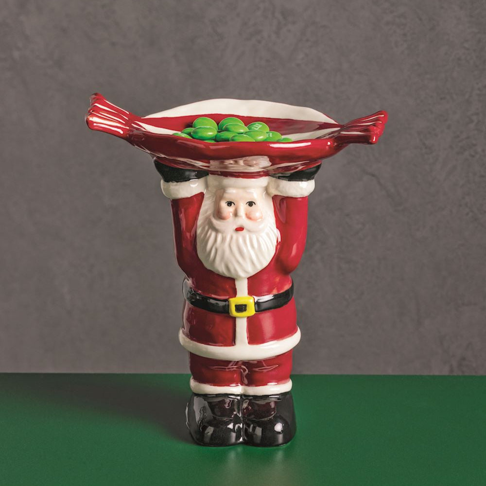 Figural Santa Candy Pedestal