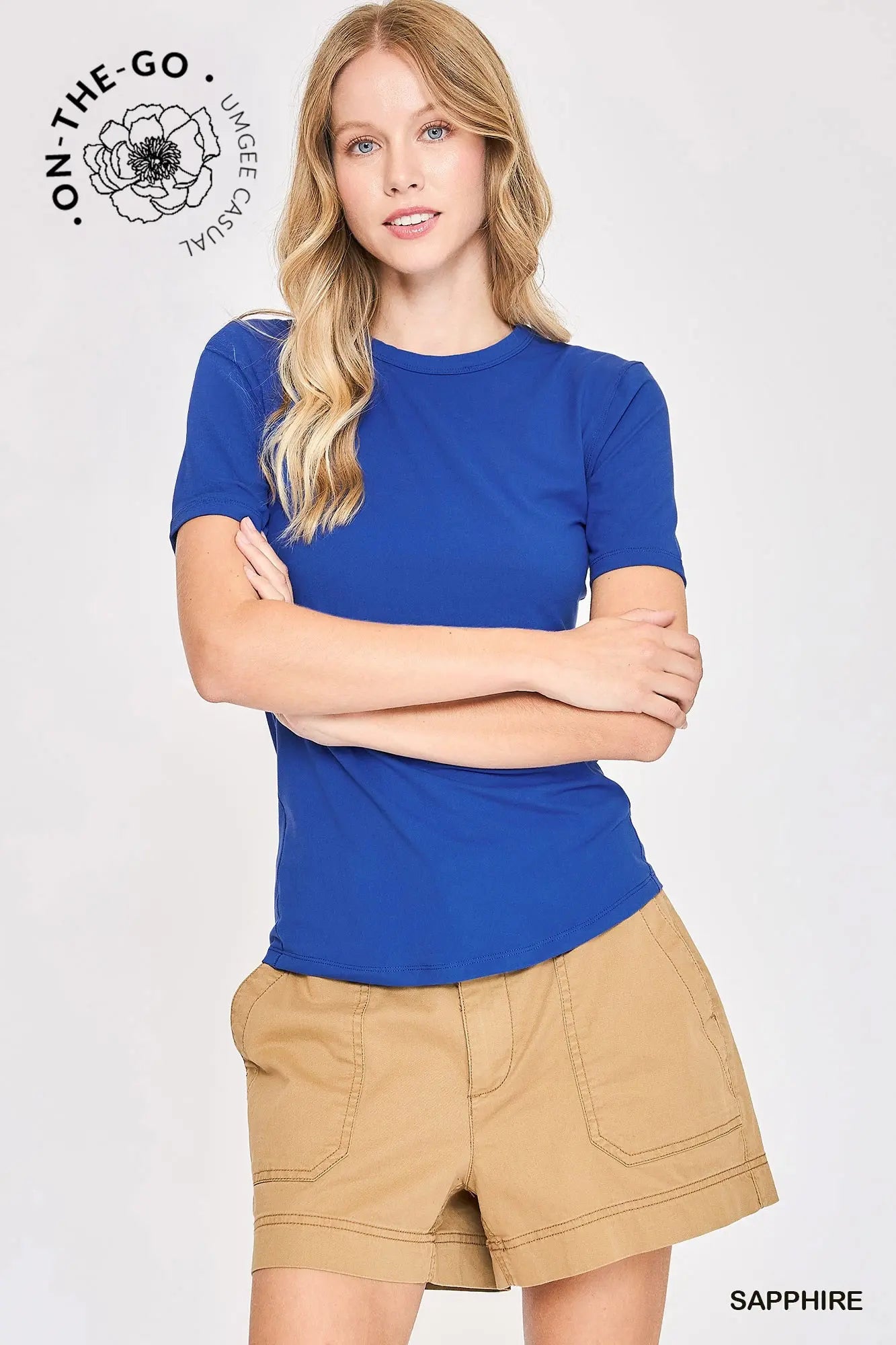 Sapphire Second Skin Crew neck tee