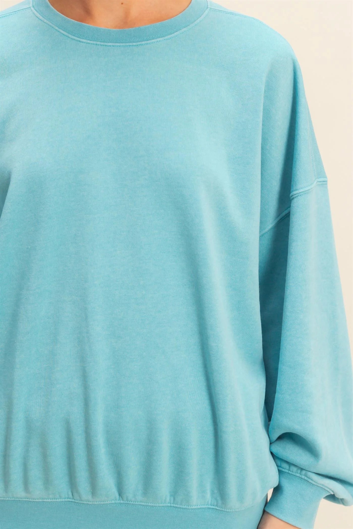 Sky Blue Keeping It Casual Long Sleeve Sweatshirt