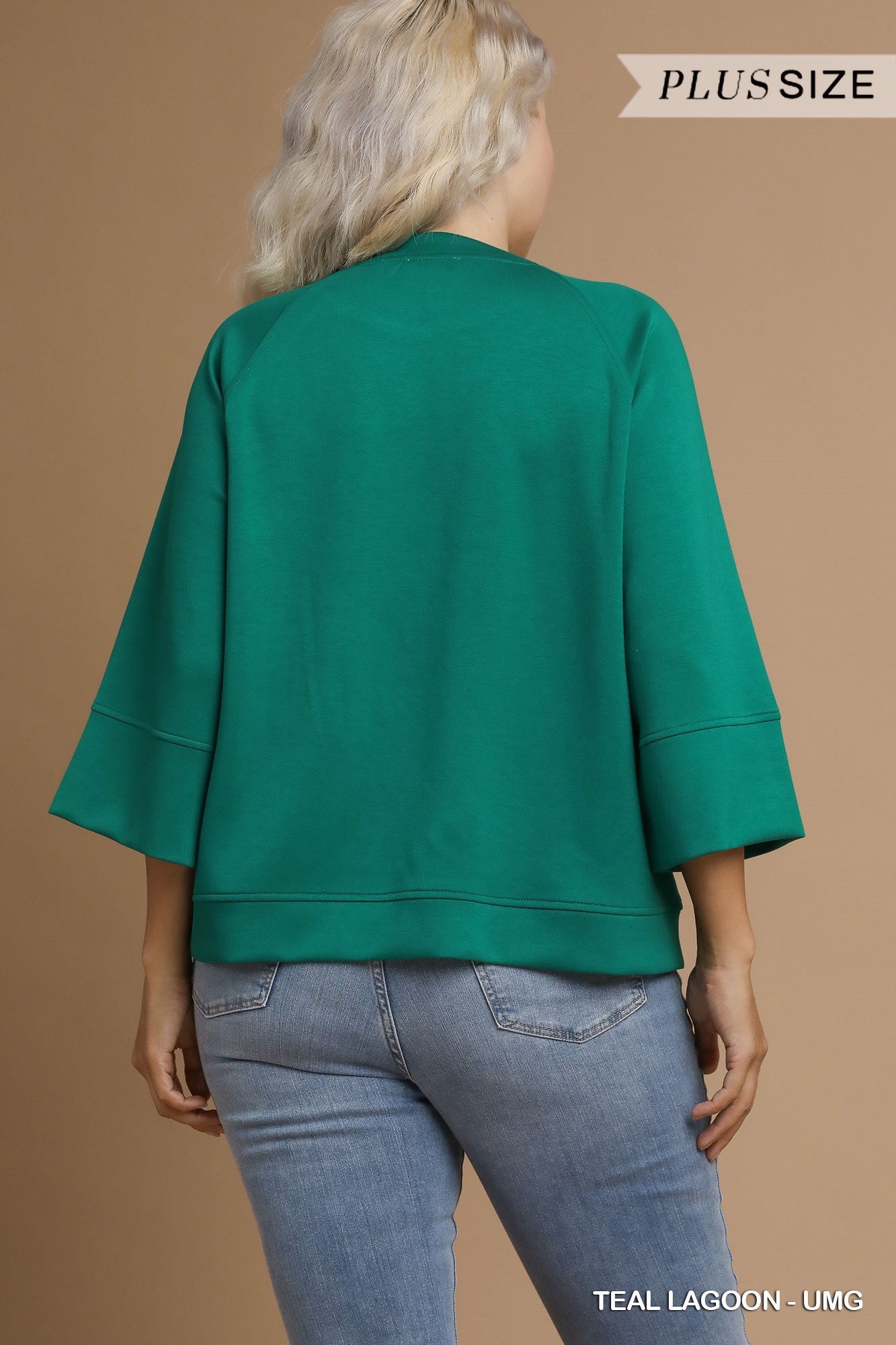 Teal Drop Shoulder Top