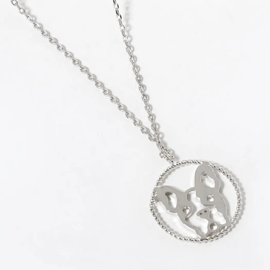 French Bulldog Pendant Necklace (Gold or Silver)