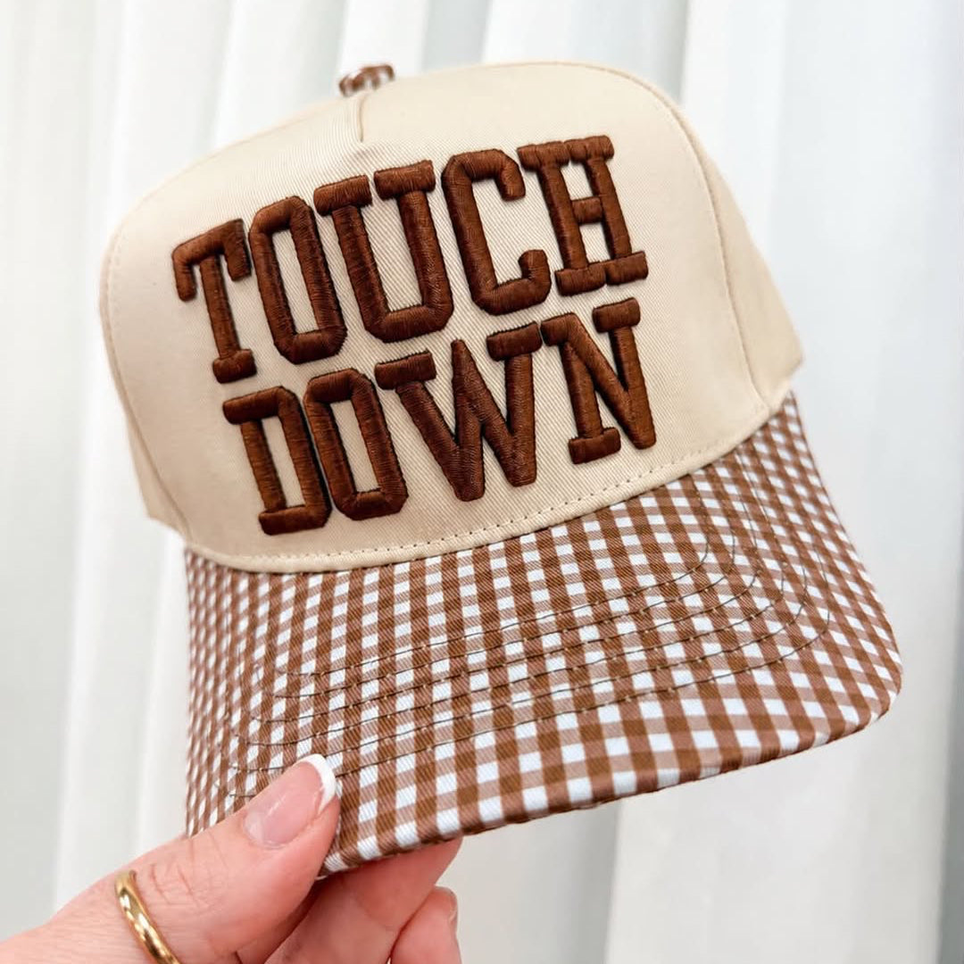 TOUCHDOWN Gingham Hat