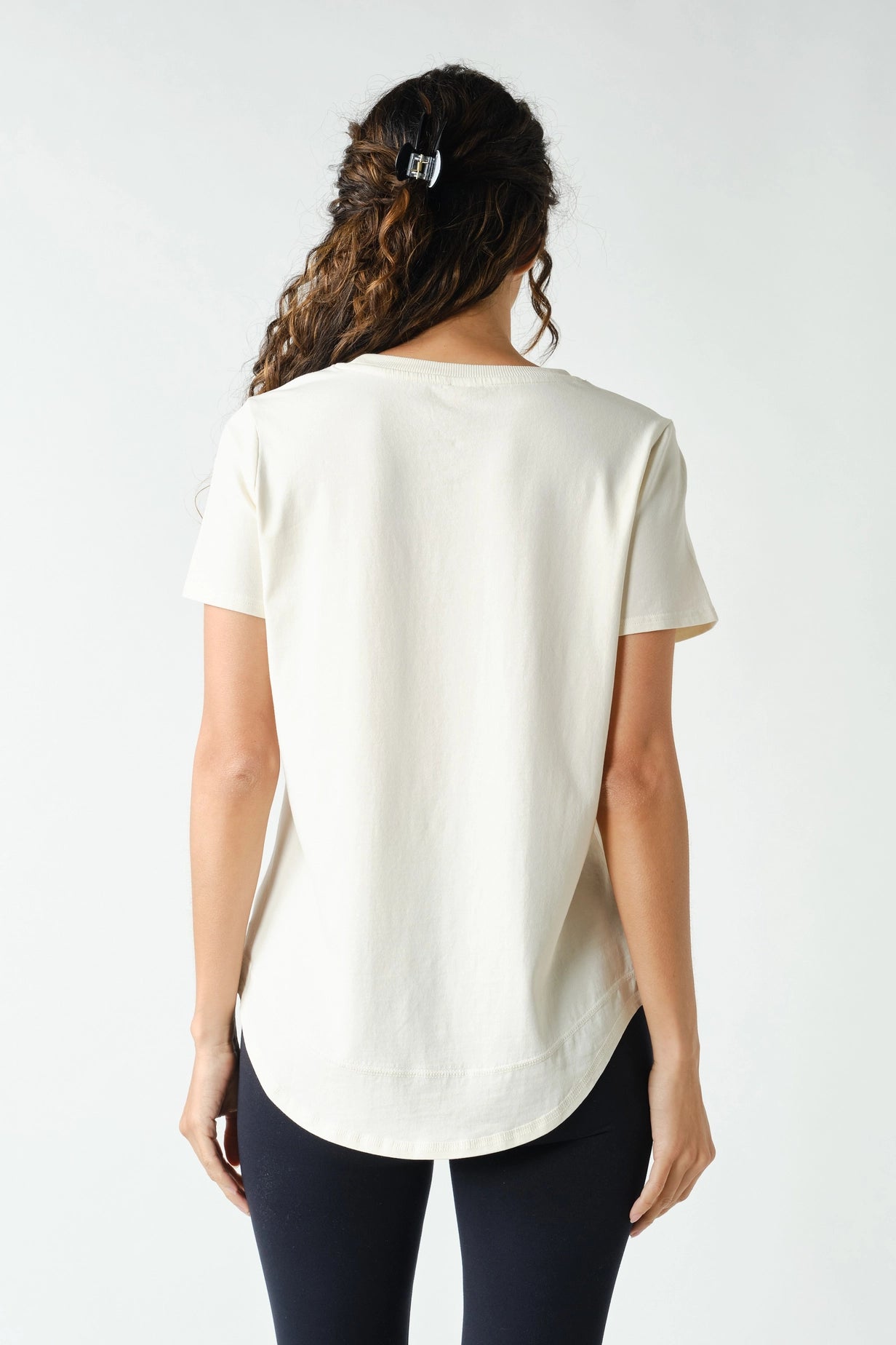 Vanilla Soft Curve Pima Cotton Tee