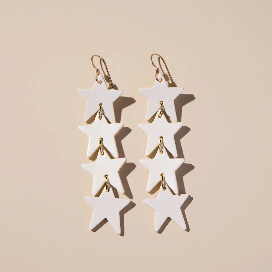 White Shimmer Izzy - Nickel & Suede