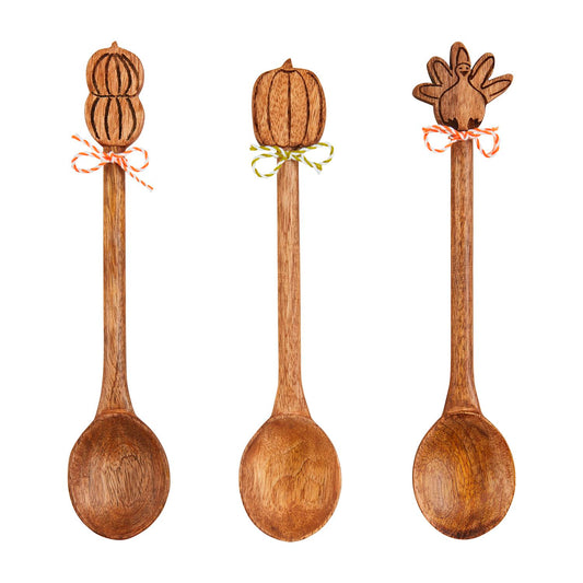 Fall Wooden Character Spoons
