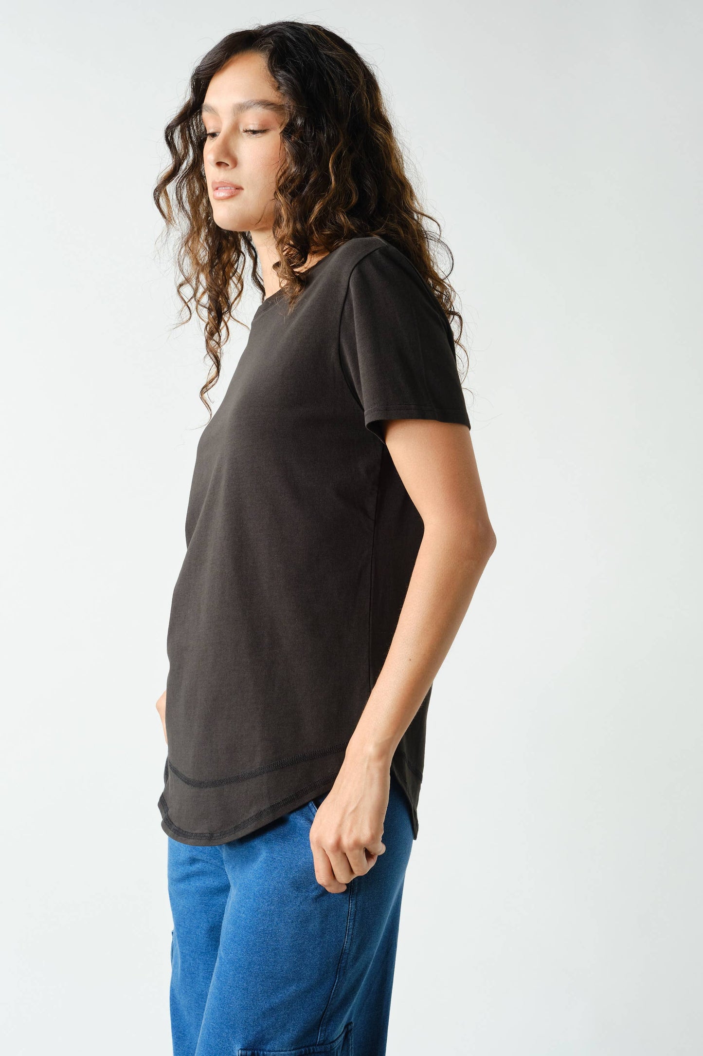 Sage Soft Curve Pima Cotton Tee