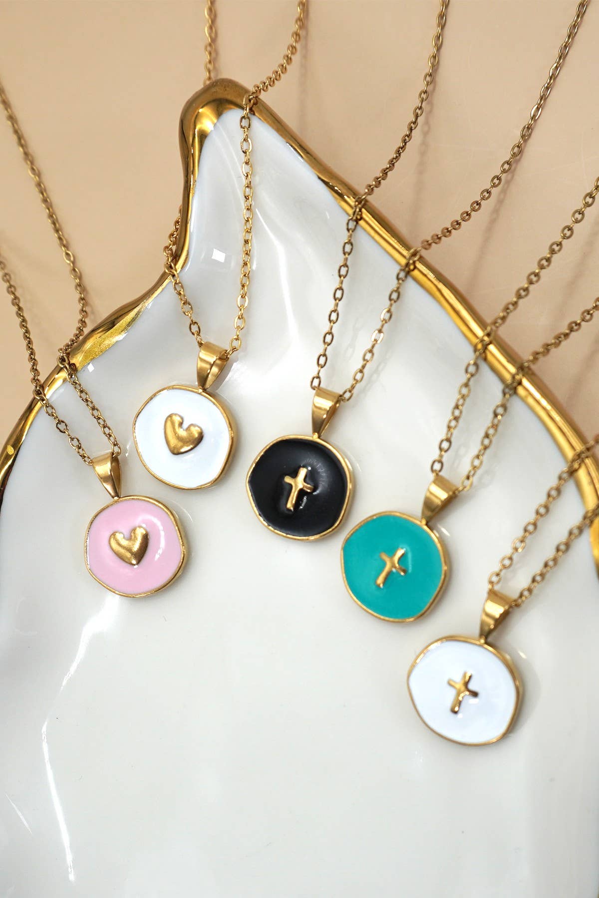 Stainless Steel Tiny heart/Cross necklaces